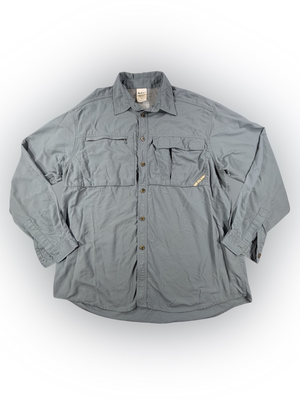 REI Men's Slate Gray Lightweight Utility Button Up Shirt Jacket Size M